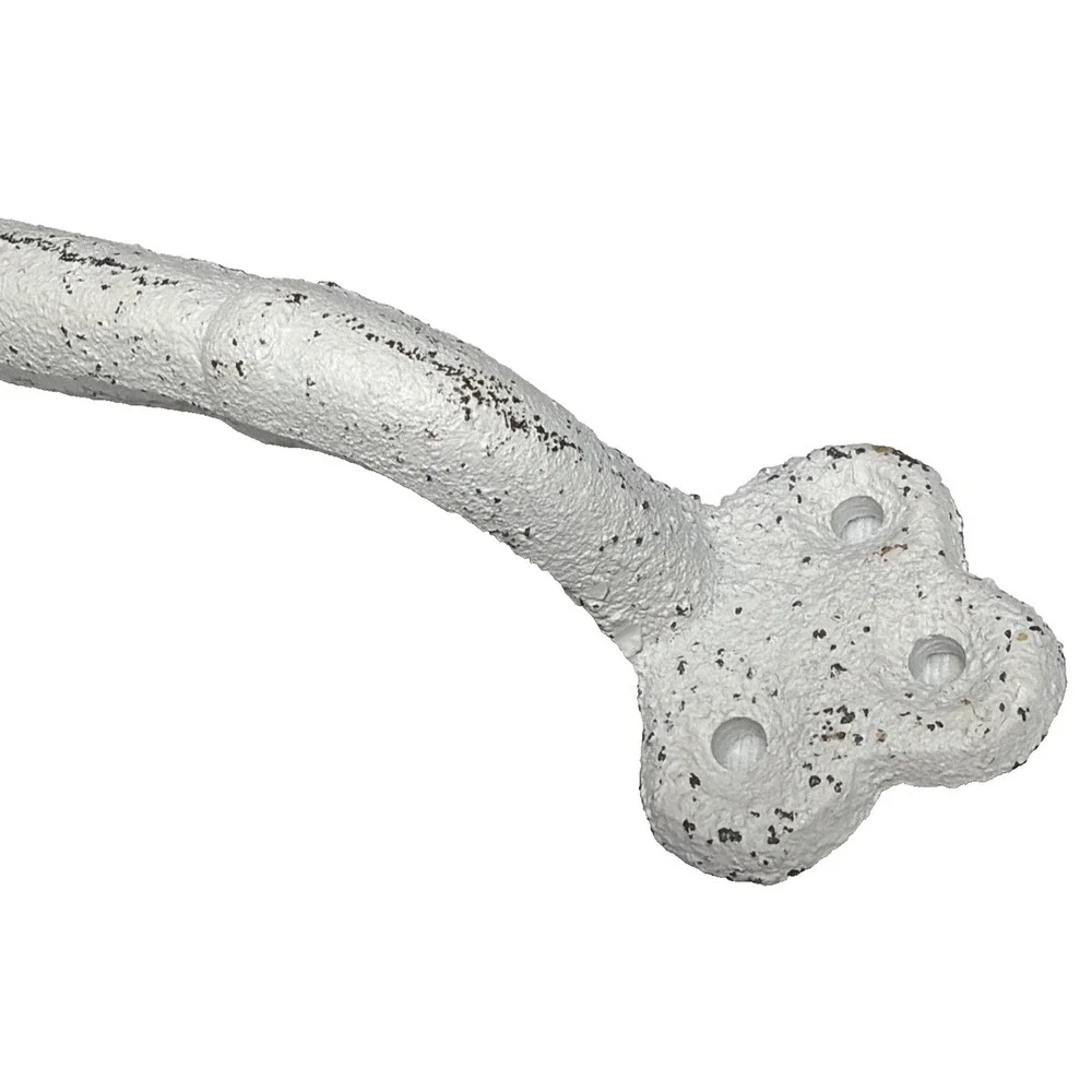 New Hobby Lobby 9in White Rustic Grab Handle Metal